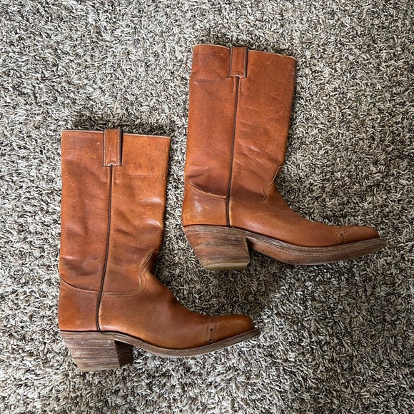 Justin Boots Shoes Vintage Justin Riding Boots Mens Sizing Poshmark